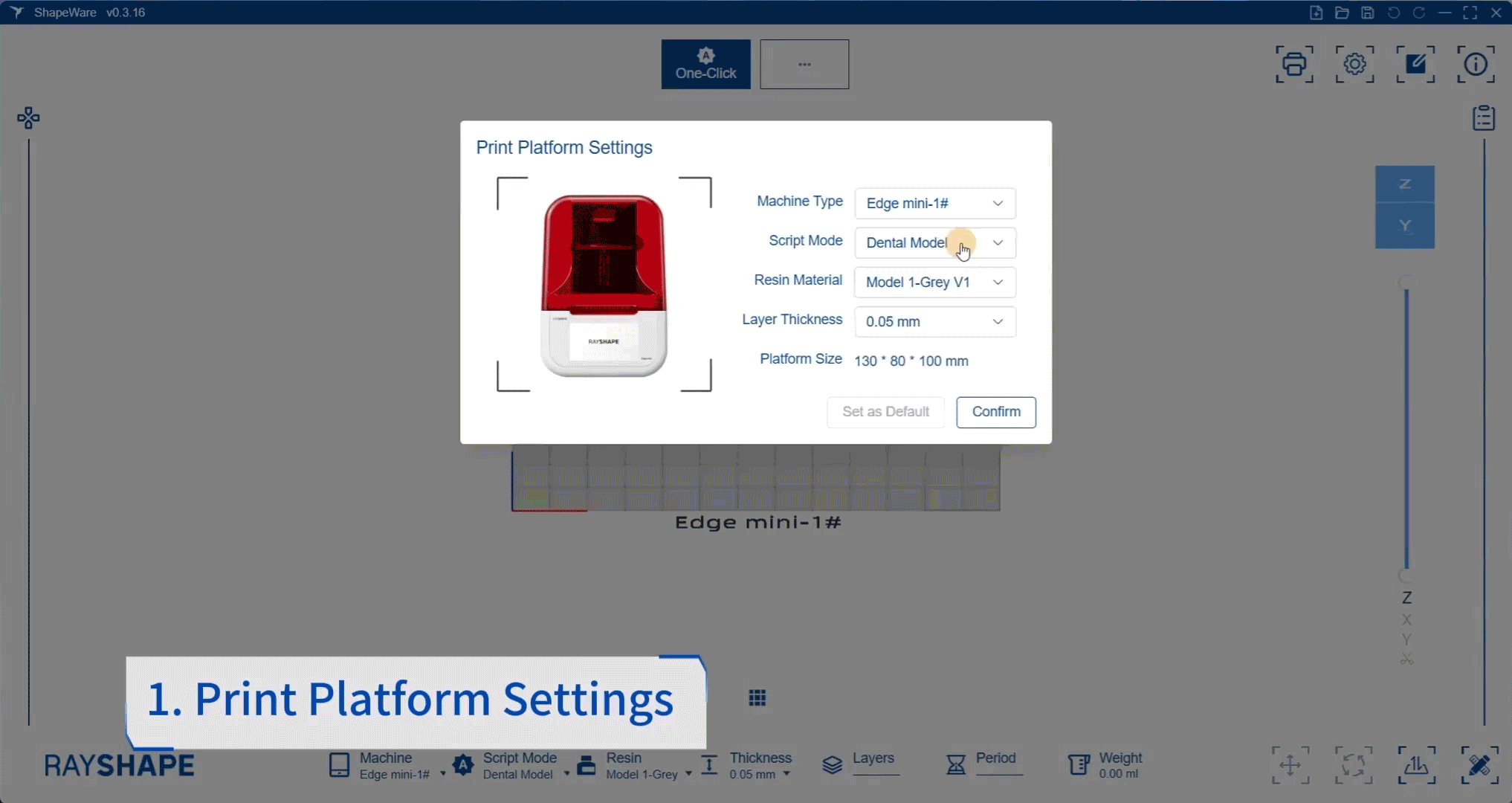 One-Click Temporary Crown