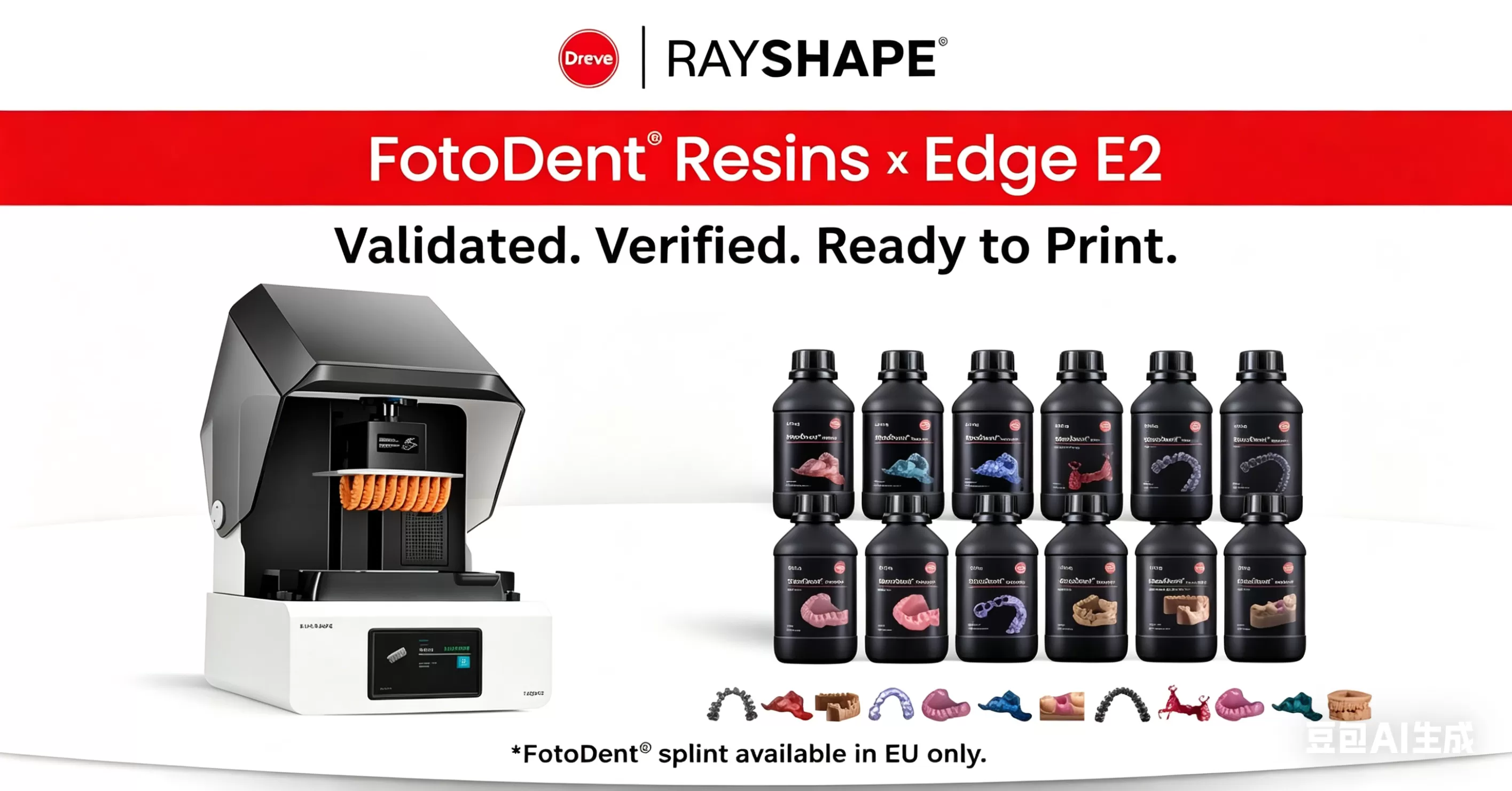 RAYSHAPE and Dreve Verify Resin Compatibility for Advanced Dental 3D Printing Workflows